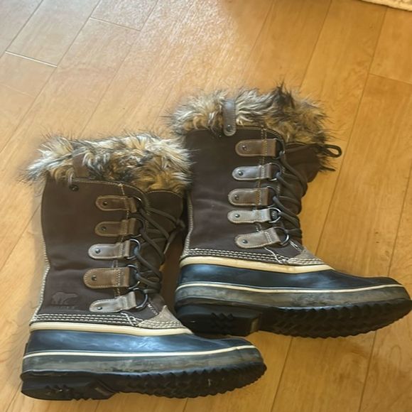 Sorel Joan of Arctic Fur Winter Snow Boots - Picture 1 of 4